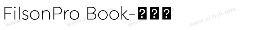FilsonPro Book字体转换